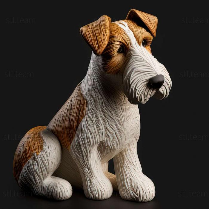 3D модель Собака породи фокстерєр (STL)